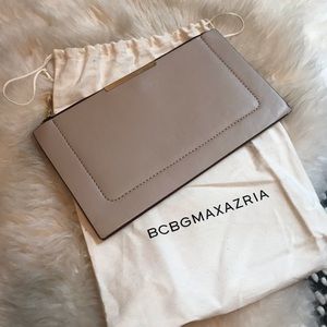 BCBG Leather clutch